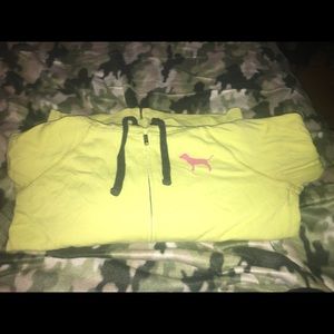 Neon Green PINK Zip Up